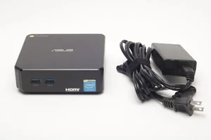 ASUS Chromebox CN60 Intel Celeron 2955U@1.40 GHz 16GB SSD 2GB RAM Updated Tested - Picture 1 of 6