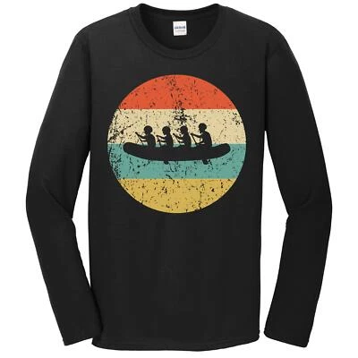 White Water Rafting Shirt - Retro Rafters Long Sleeve T-Shirt - Rafting Gift - Image 1 of 2