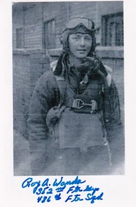 WWII 352nd FG, P-51 Mustang Pilot Roy Wanda 486th FS SIGNED PHOTO AUTOGRAPHED - Picture 1 of 1