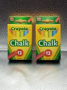 Crayola Chalk Assorted Colors 2 Packs Made in Indonesia