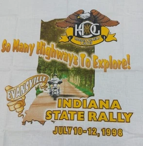 Harley-Davidson 1998 Bandana Harley Dueños Grupo Evansvile Indiana State Rally - Imagen 1 de 3