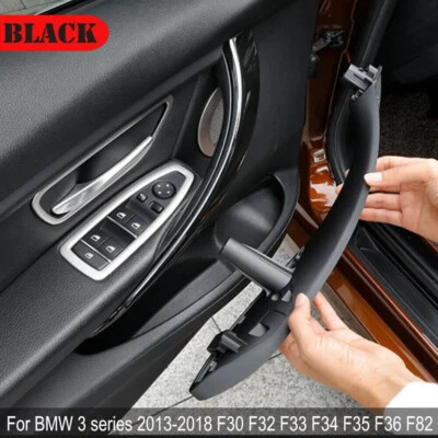 2PCS For BMW 3 4 Series F30 F34 428i 430i 435i 440i Inner Trim Door Handle Black - Image 1 of 4