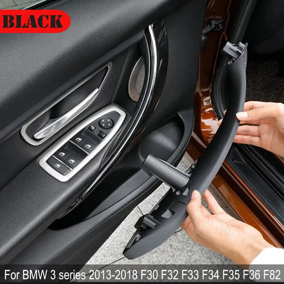 2PCS For BMW 3 4 Series F30 F34 428i 430i 435i 440i Inner Trim Door Handle Black - Изображение 1 из 4