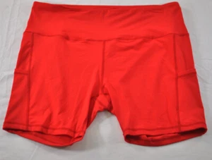 women's Hiskywin size 2XL orange athletic shorts elastic waist pocket nylon - Picture 1 of 7