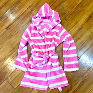 Our Generation Girl pink stripe cozy girl kids robe - matching girl size to doll - Picture 1 of 8