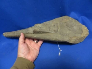 Papua New Guinea Very Old Wood Canoe Prow Hand Carved Stone Tools Sortmeri Tribe - Picture 1 of 11