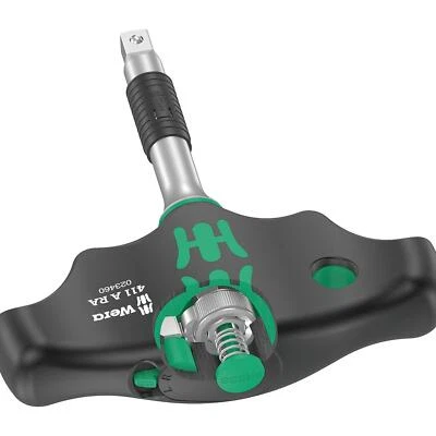 Wera 05023460001 411 A RA T-handle adapter screwdriver with ratchet function - Image 1 of 4