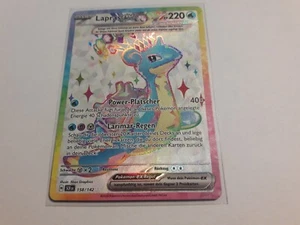 Pokemon Stellarkrone/Stellar Crown - Lapras ex 158/142 Full Art NM Deutsch - Bild 1 von 7