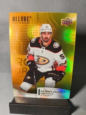 2021-2022 Upper Deck Allure Benoit-Olivier Groulx Orange/Yellow Rainbow... #R-26 - Image 1 of 3