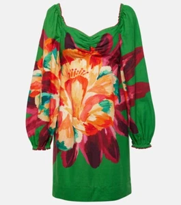 Farm Rio Dress Summer Mini Dress, Linen Mix ,Size Medium - Picture 1 of 10