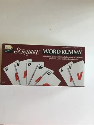 New! SCRABBLE WORD RUMMY by Selchow & Righter Family Game 1987 Sealed - Image 1 of 4