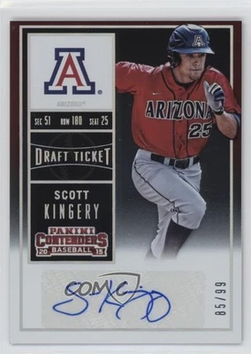2015 Panini Contenders College Draft Ticket /99 Scott Kingery (Running) #20 Auto - Image 1 of 2