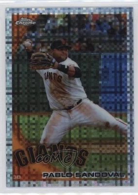 2010 Topps Chrome X-Fractor Pablo Sandoval #62 - Image 1 of 2