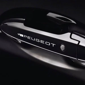 8 PZ Adesivi Replica Decals Maniglie Compatibili per Peugeot Tuning Auto 01 - Imagen 1 de 8