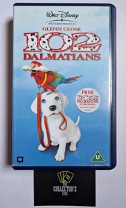 Disney 102 Dalmatians Live Action VHS Video with rare leaflet - Picture 1 of 4
