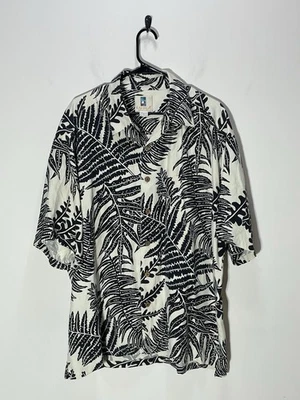 Camisa De Colección Kahala Seda Marfil Floral Trópicos Islas Hawaianas Madera Botones Para Hombres XL Foto 1 de 4