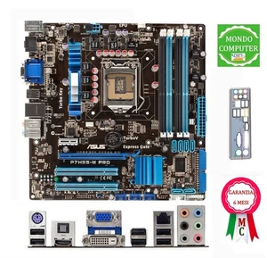 SCHEDA MADRE SOCKET 1156 MODELLO ASUS P7H55-M PRO  + CPU CORE i5/ CORE i7 - Afbeelding 1 van 1