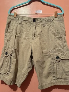 Union Mens Shorts 31 Regular Beige Light Brown Cargo Bottoms Pockets Casual - Picture 1 of 10
