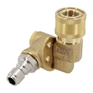 Adjustable Swivel Quick Connector Adapter for High Pressure Car Washers - Picture 1 of 24