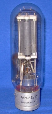 Strong General Electric JAN 242C Vacuum Tube - Image 1 of 4