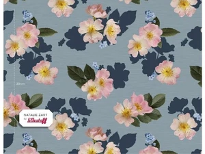 0,5 m Bio French Terry Bio Sweatstoff, Sommersweat Lillestoff English Garden - Bild 1 von 3