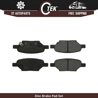 Para Pontiac G6 2005-2010 | Pastillas de freno de disco traseras centradas | Cerámica Foto 1 de 4