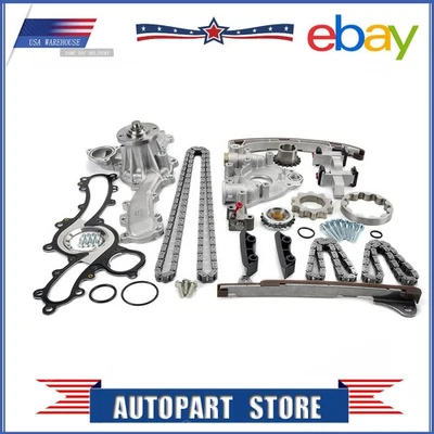 Timing Chain Kit Oil Water Pump for 2003-2015 Toyota Tacoma 4Runner Tundra 4.0L - Image 1 of 4