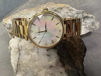 Clogau 18.5cm Celyn Mother of Pearl Stainless Steel Watch £280 Off Welsh Wales - Image 1 of 4