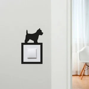 Light Switch Surround Yorkshire Terrier Dog Decorative Switch Plate Cover Frame - Picture 1 of 9