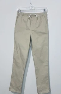 Tommy Bahama Active Boys Pants L 10-12 Cotton Blend Beige Pockets Drawstring - Picture 1 of 7