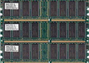 768MB 3x256MB PC-2100 DDR-266 HYNIX HYMD232646A8-H AA RAM MEMORY RAM KIT DDR1 - Picture 1 of 2