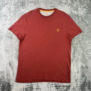 Timberland Slim Fit T-Shirt Herren Large Rot Rundhals - Bild 1 von 7