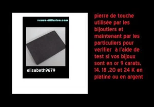 pierre de touche 10 X 15 x 1 cm à utiliser avec test - Picture 1 of 1
