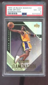 1999-00 Upper Deck UD Black Diamond Diamonation #D3 Kobe Bryant PSA Graded Card - Picture 1 of 2