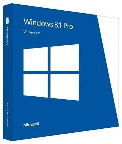 Microsoft Windows 8.1 Pro 64 Bit (Lizenz + Medien) (1) - Vollversion für Windows FQC-06942 -OEM