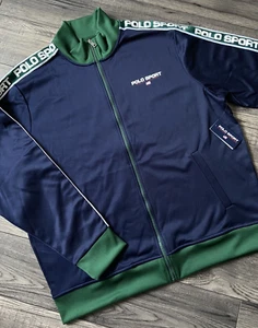 POLO SPORT RALPH LAUREN LOGO TAPE THERMOVENT TRAININGSJACKE GRÖSSE XXL NEU MIT ETIKETT - Bild 1 von 12