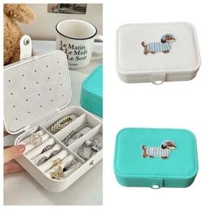 Cartoon Sausage Puppy Portable Jewelry Organizer Women Girls - Picture 1 of 14