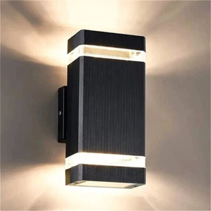 Modern LED Wall Mounted External Up & Down Light - Porch Front Door IP65 Light - Picture 1 of 15