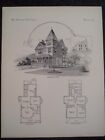 Design victorien architecture bardeaux lac maison plan de manoir historique 1885 229