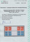 Mazedonien 1944 Mi. 1-2 ZW ** MNH Zwischenstegpaare Fotoattest Brunel Mi. 900,-+
