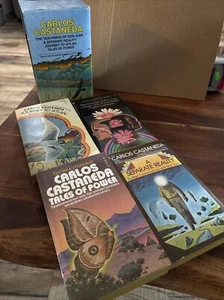 Carlos Castaneda 4 Book POCKET BOX SET Don Juan Paperback Vintage *EX++ Books* - Picture 1 of 14