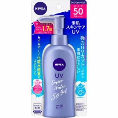 [Vendedor de EE. UU.] NIVEA UV Super Water Gel 140 g protector solar SPF50 PA+++ de Japón Foto 1 de 2