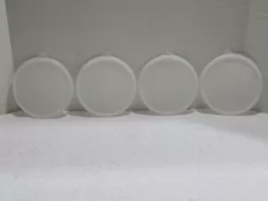 MENGE 4 TUPPERWARE DURCHSICHTIGE ERSATZDECKEL #227 FÜR SCHÜSSELN 5 7/8"" ID 6 1/2"" OD - Bild 1 von 3