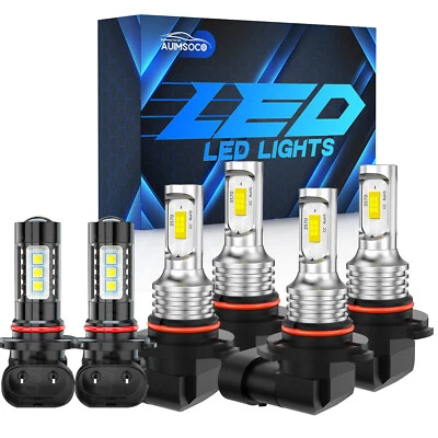 For Lexus RX300 1999-2003 Combo LED Headlights+Fog Light Bulbs Kit 6000K - Image 1 of 4
