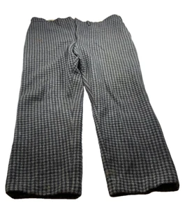 VTG Antique Malone Company USA Wool Pants 42W 30L Houndstooth Hunt Rare Loose - Picture 1 of 12