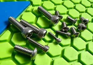 BOB LONG G6R PAINTBALL STAINLESS SCREW SET (13 PIECES)-EYE+GRIPS+BODY+FRAME+FEED - Picture 1 of 8