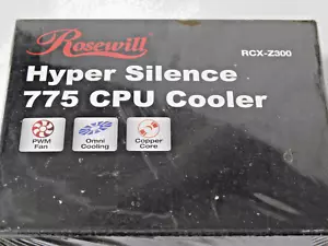 BRAND NEW SEALED ROSEWILL HYPER SILENCE 775 CPU COMPUTER COOLER RCX-Z300 92MM - Picture 1 of 3