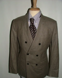 NEU MIT ETIKETT $ 450 MONOGRAMM D/B BLAZER GRÖSSE 40 R 100 % WOLLE GRAU EINFARBIG #150 - Bild 1 von 9