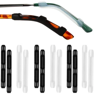 6 Pair Silicone Glasses Ear Cushion Anti-Slip Elastic Comfort Glasses Retainers - Picture 1 of 5