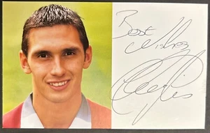 Signierte 1998 Chris Casper Official Club Photo Card Manchester United Autogramm - Bild 1 von 4
